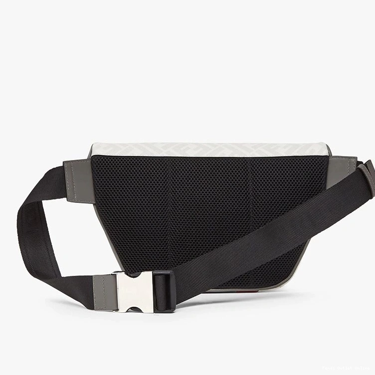 Affordable In Fabric FF Red Motif Bag Belt White Fendi 0803
